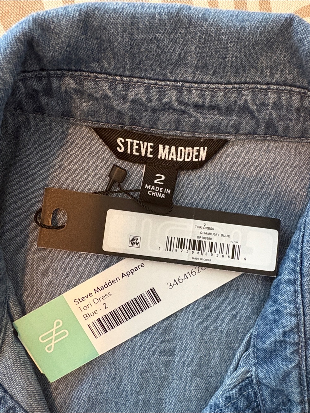 STEVE MADDEN Tori chambray blue dress NWT - Picture 5 of 12